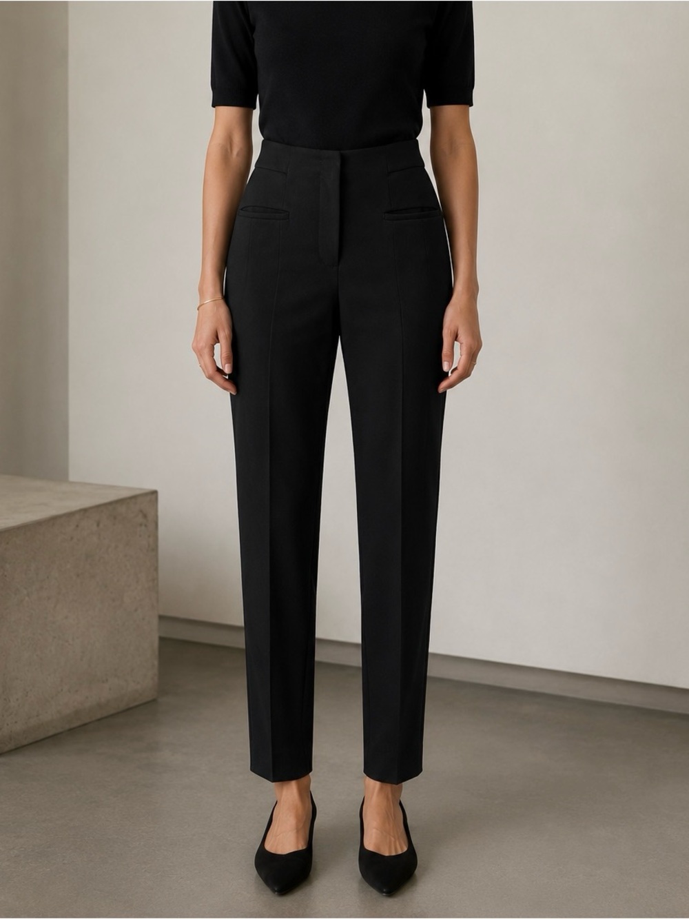 DOROTHEE SCHUMACHER High Waisted Cigarette Dress Trouser Pants